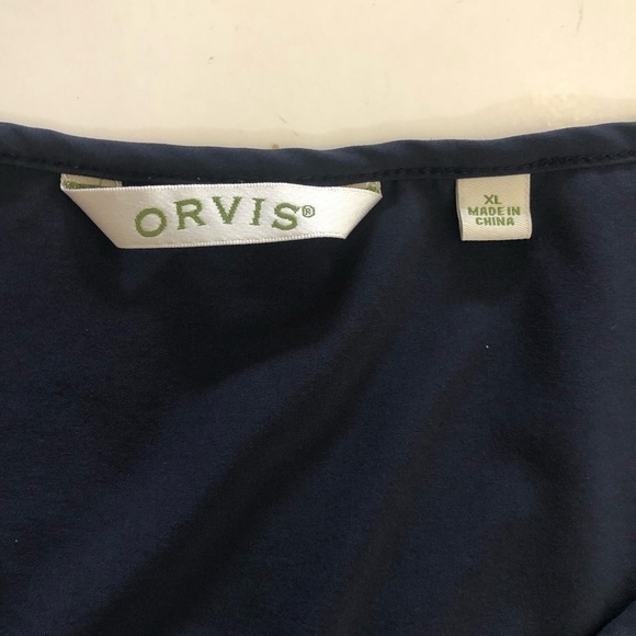 Orvis Woman’s Navy LagenLook Sleeveless Hi-Low A-Line Dress Size XL - Picture 4 of 11